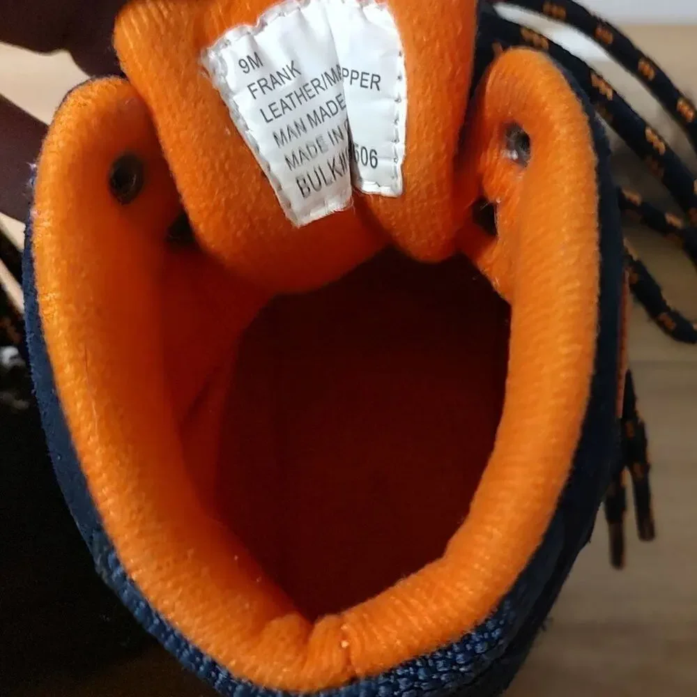 Khombu Kids Snow Boots Size 9M Orange Blue Black Waterproof Winter Rain Boots